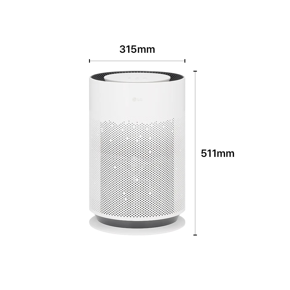 LG 퓨리케어360˚ Hit 크기 규격 (315×511mm)