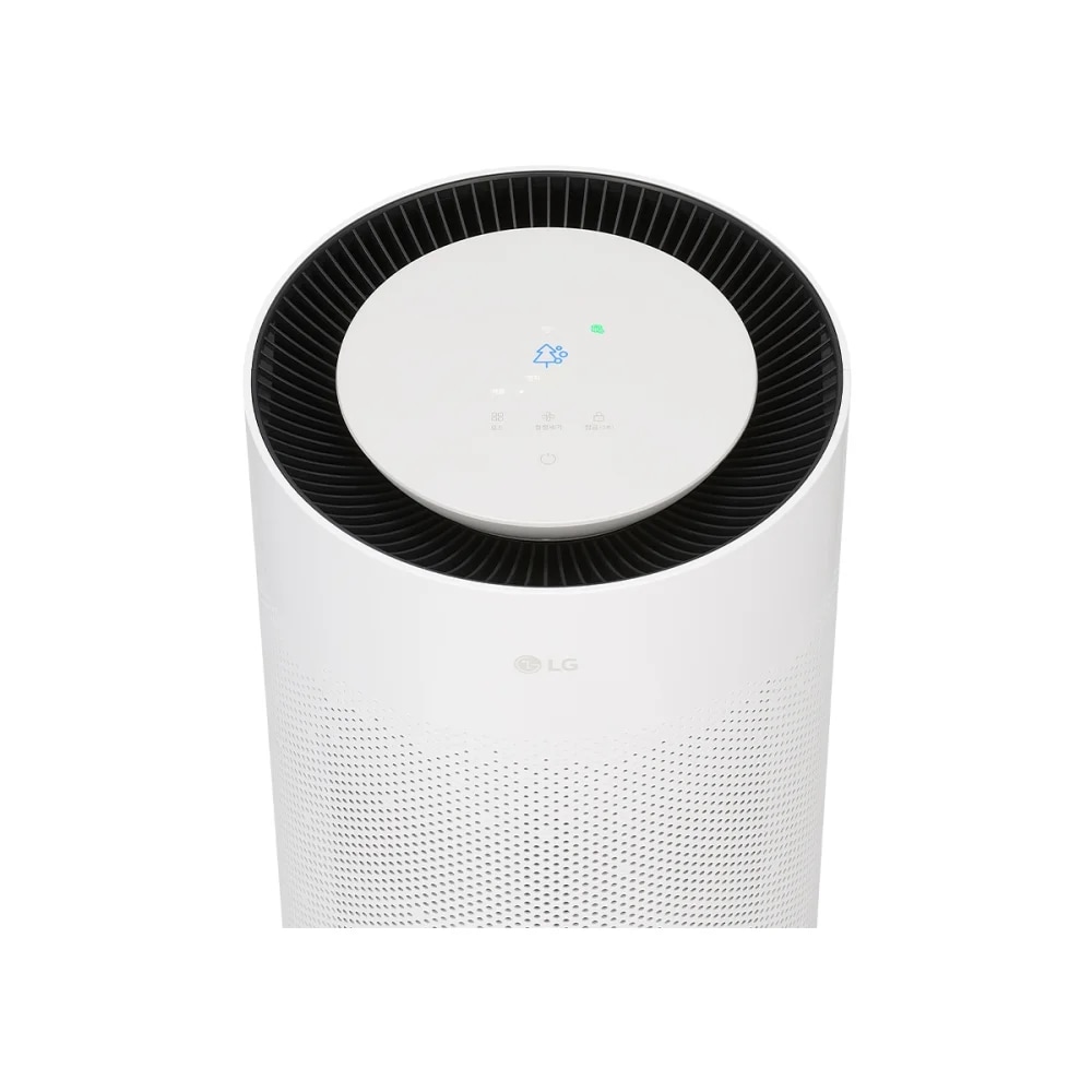 LG 퓨리케어360˚ 상단 컨트롤 패널 상세